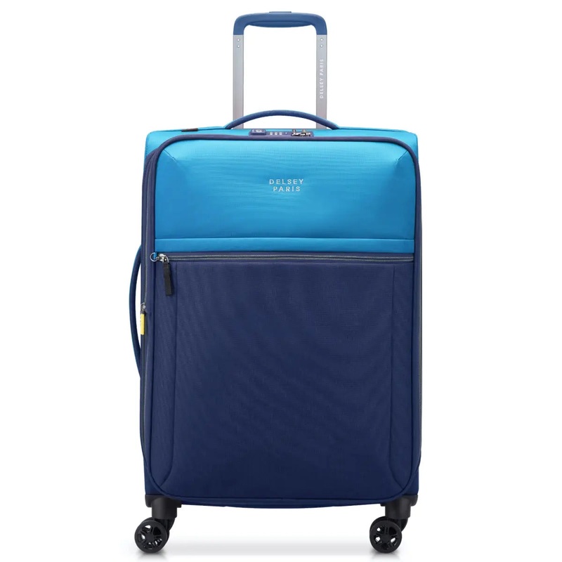 Delsey Brochant 3 - 67 cm 4-Wheel Expandable Suitcase - Ultramarine Blue