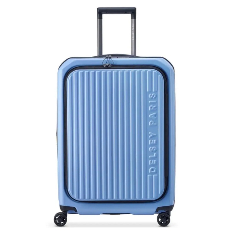 Delsey Securitime Zip 66 cm Top Opening 4-Wheel Expandable Suitcase - Lavender Blue