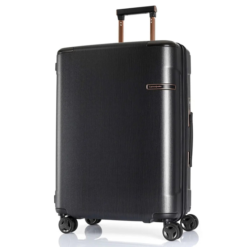Samsonite EVOA TECH 69 cm 4 Wheel Expandable Suitcase - Brushed Black