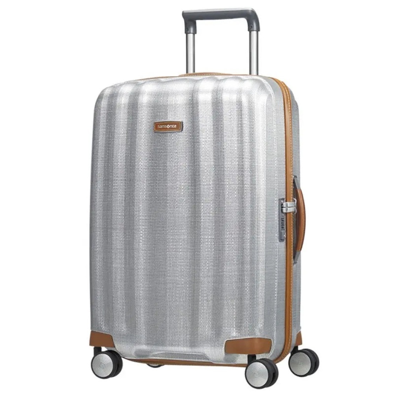 Samsonite Lite-Cube DLX 68 cm 4 Wheeled Spinner Suitcase - Aluminium Colour