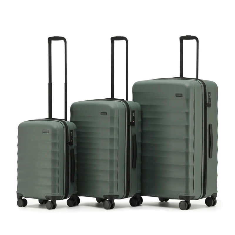 Tosca Interstellar 2.0 - 4-Wheel Expandable Suitcase Set of 3 (Small, Medium and Large) - Moss