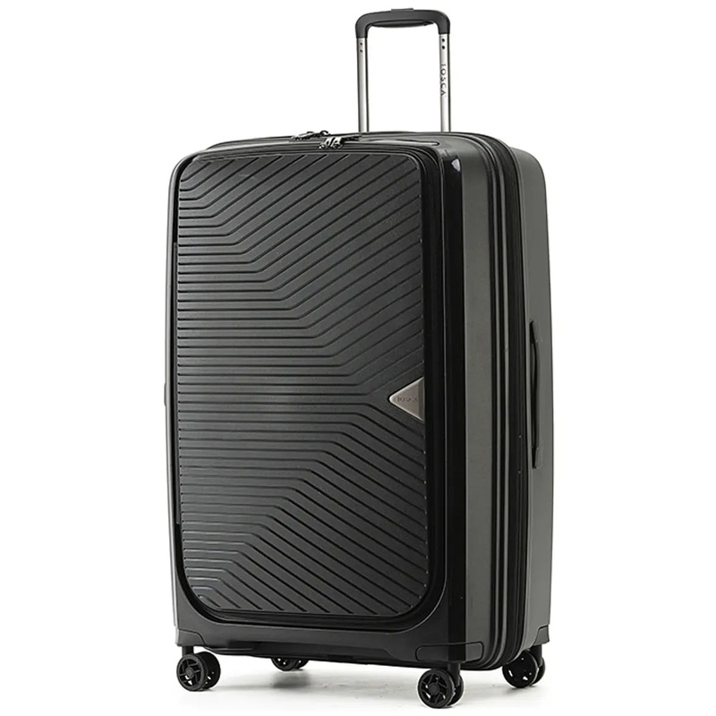 Tosca Space-X 76 cm 4-Wheel Expandable Suitcase - Black