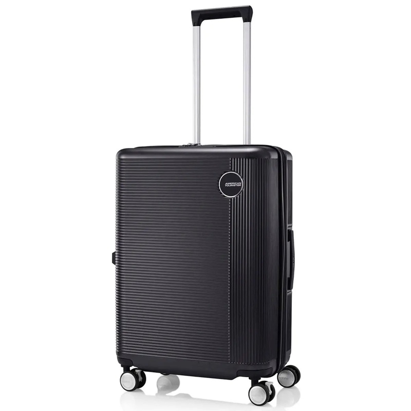 American Tourister Gemina Pro 65 cm Expandable Suitcase - Black