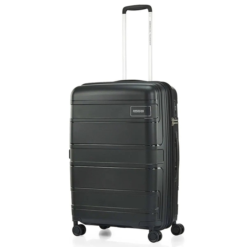 American Tourister Light Max 69 cm Expandable Spinner Suitcase - Black