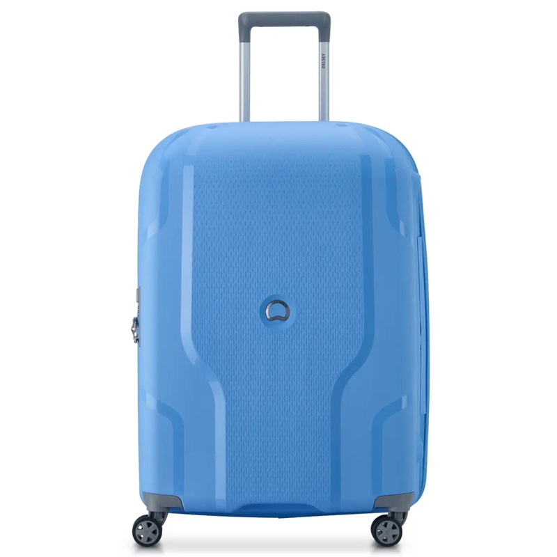 Delsey Clavel 70 cm 4-Wheel Expandable Suitcase - Lavender Blue (Recycled Material)