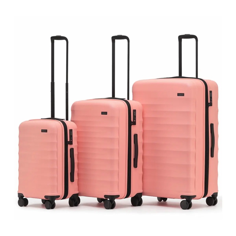 Tosca Interstellar 2.0 - 4-Wheel Expandable Suitcase Set of 3 (Small, Medium and Large) - Peach