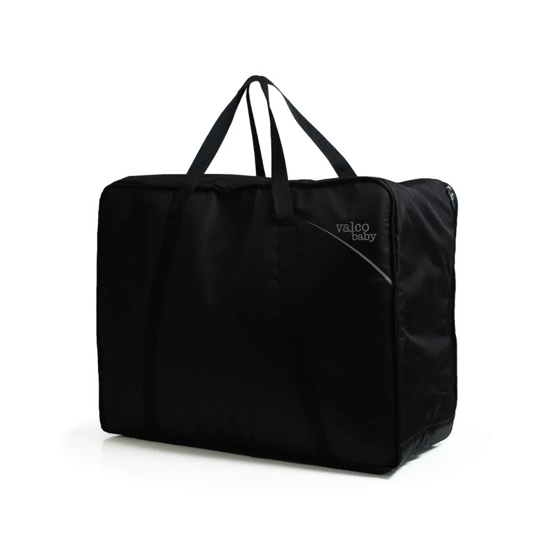 Valco Baby Black Pram Storage Travel Bag - Large Double Pram