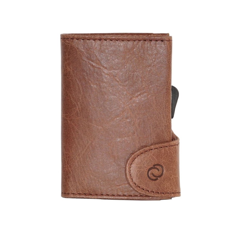 C-Secure PU Leather Wallet (1703) - Dark Brown