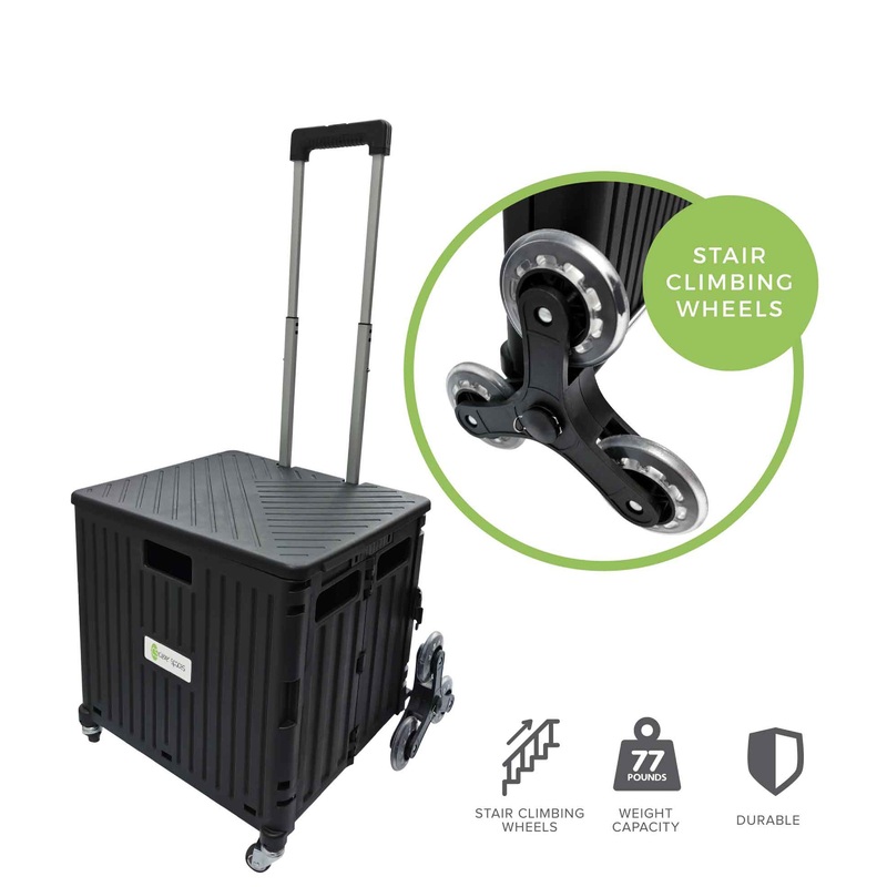 FOLDABLE STAIR CLIMBER TROLLEY (WITH LID)