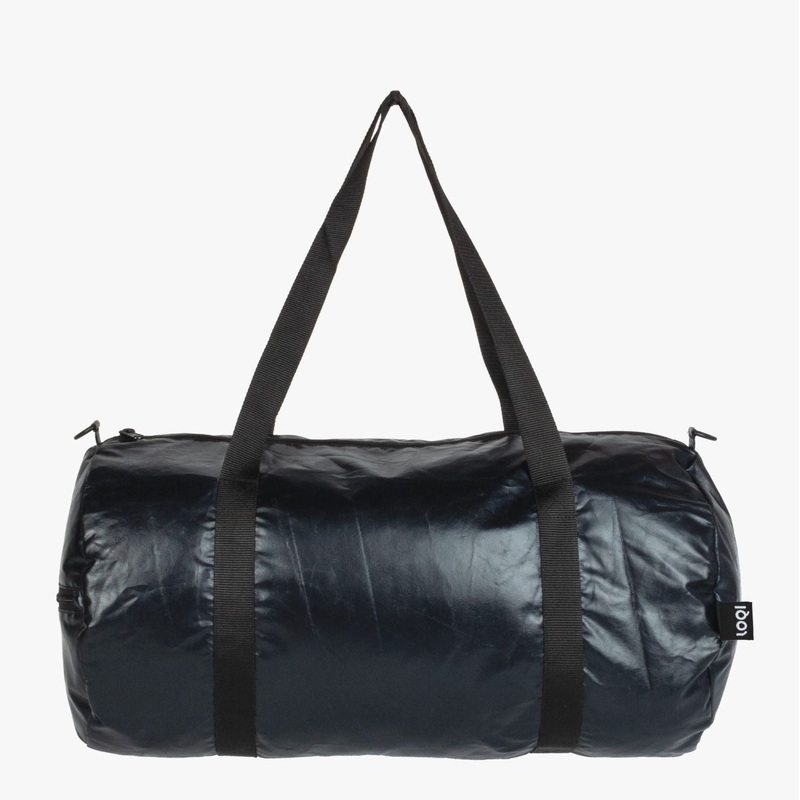 Loqi Metallic Weekender - Black