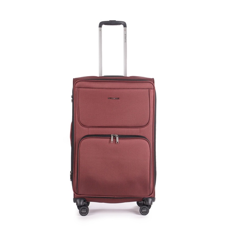 Stratic Bendigo Light + Suitcase M With Front Access Opening - Red Wine