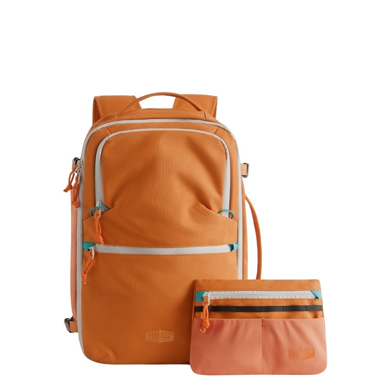 Bagsmart Faro Carry On Travel Backpack Set 29L (Orange)