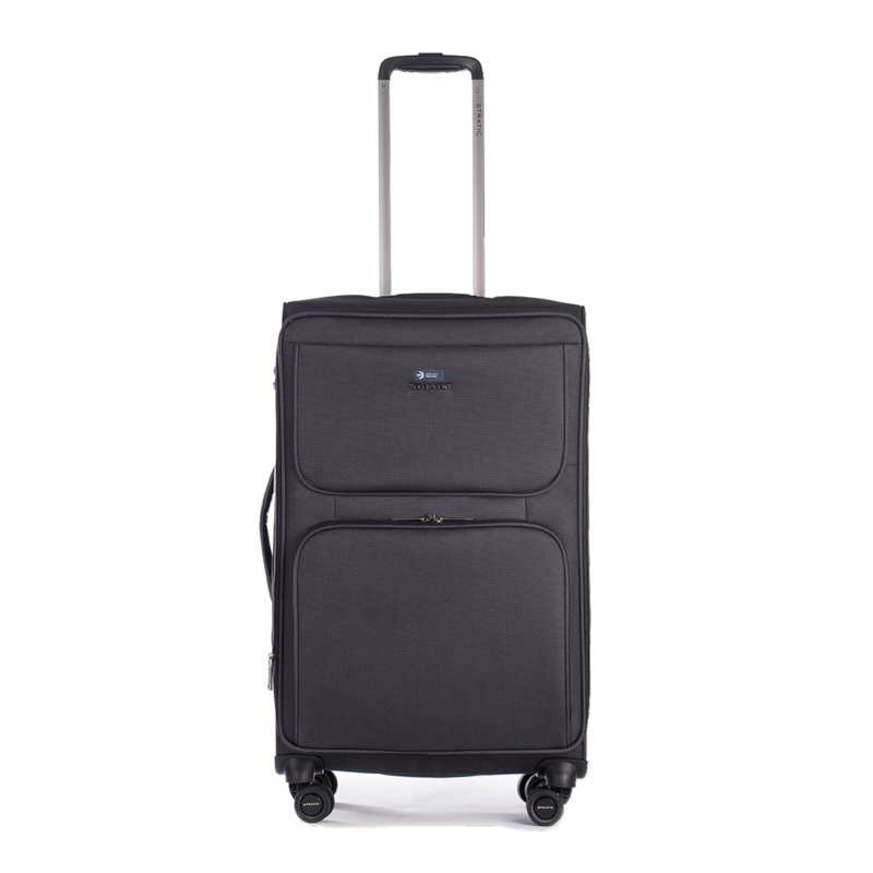 Stratic Bendigo Light + Suitcase M With Front Access Opening - Black