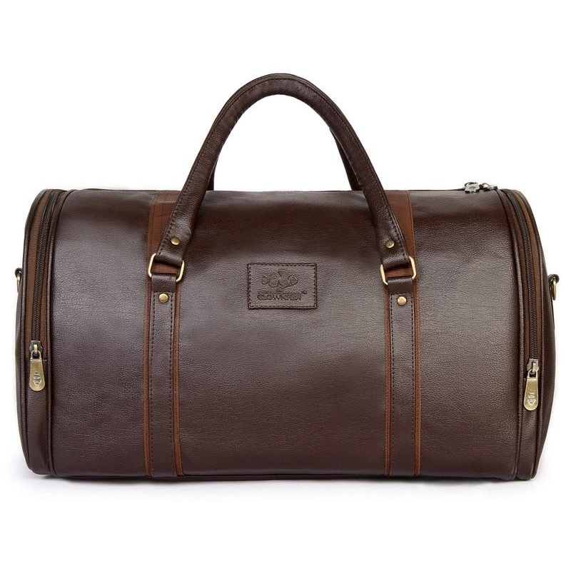 The Clownfish Gypsy Synthetic 47 cms Brown Travel Duffle Bag Weekender Bag