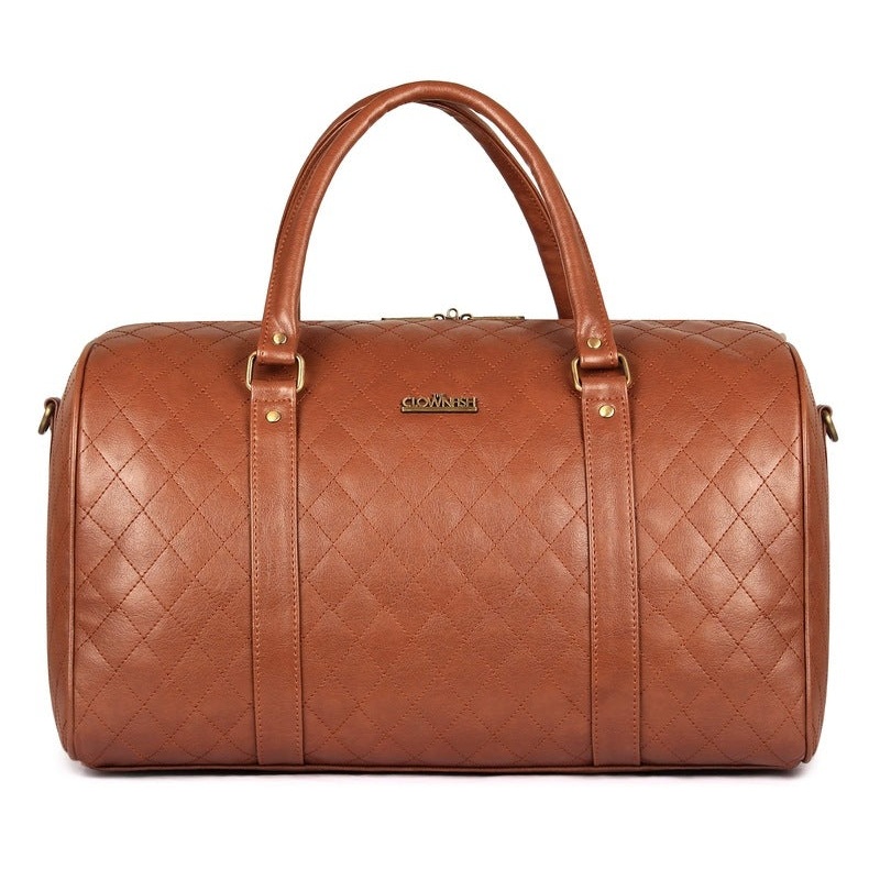 The Clownfish Urion 26 liters Synthetic Caramel Travel Duffel bag