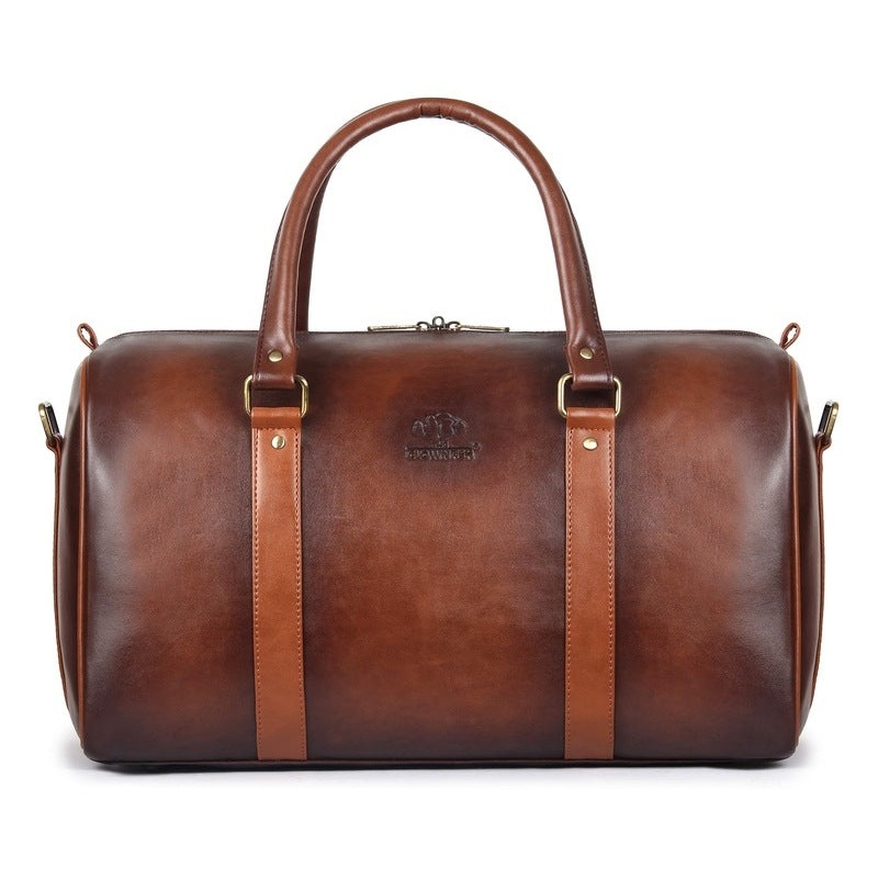 The Clownfish Maximus Faux Leather 27 litre BronzeTravel Duffel Bag