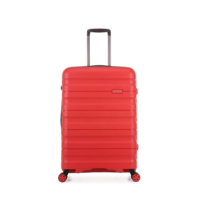 Antler  Lincoln Medium 68cm Hardside 4 Wheel Suitcase  Red