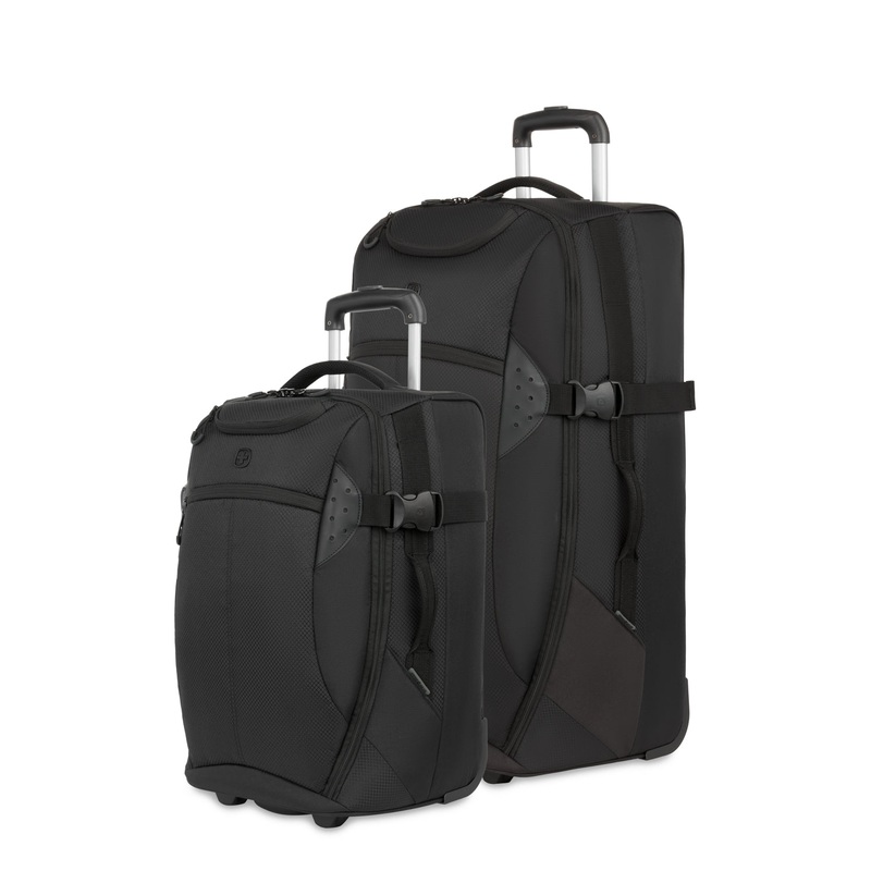 SWISSGEAR Apex Pro 2-Piece Duffel Roller Set in Black