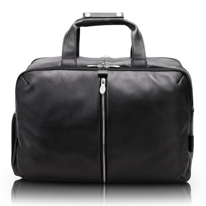 Avondale 22" Leather Triple Compartment Carry-All Travel Laptop Duffel