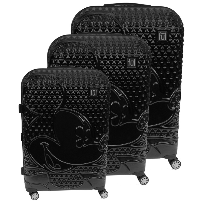 Disney Mickey Hardside 3-Piece Set: 21, 25, and 29" Suitcases