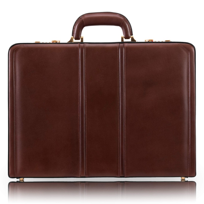 McKlein, V Series, DALEY, Top Grain Cowhide Leather, Leather 3.5" Attach Briefcase