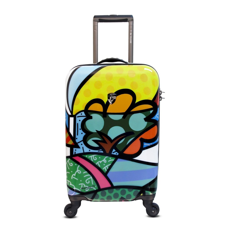 USA Britto Flowers 22" Hard Side Carry On Suitcase