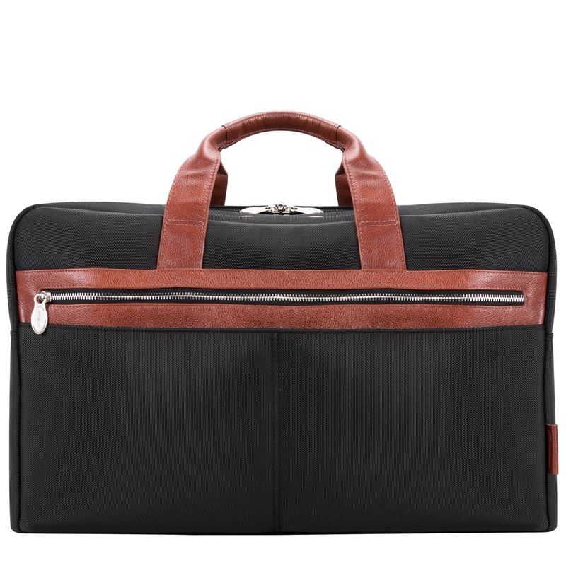 Wellington 21" Nylon Two-Tone Dual-Compartment Laptop & Tablet Carry-All Duffel