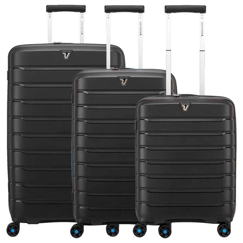 Roncato B-Flying Neon - 4-Rollen Trolley Set 3tlg. (nero)