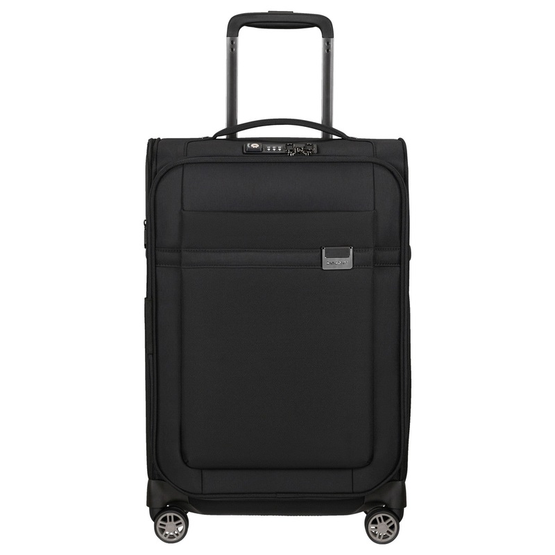 Samsonite Airea - 4-Rollen-Kabinentrolley 55 cm erw. (black)