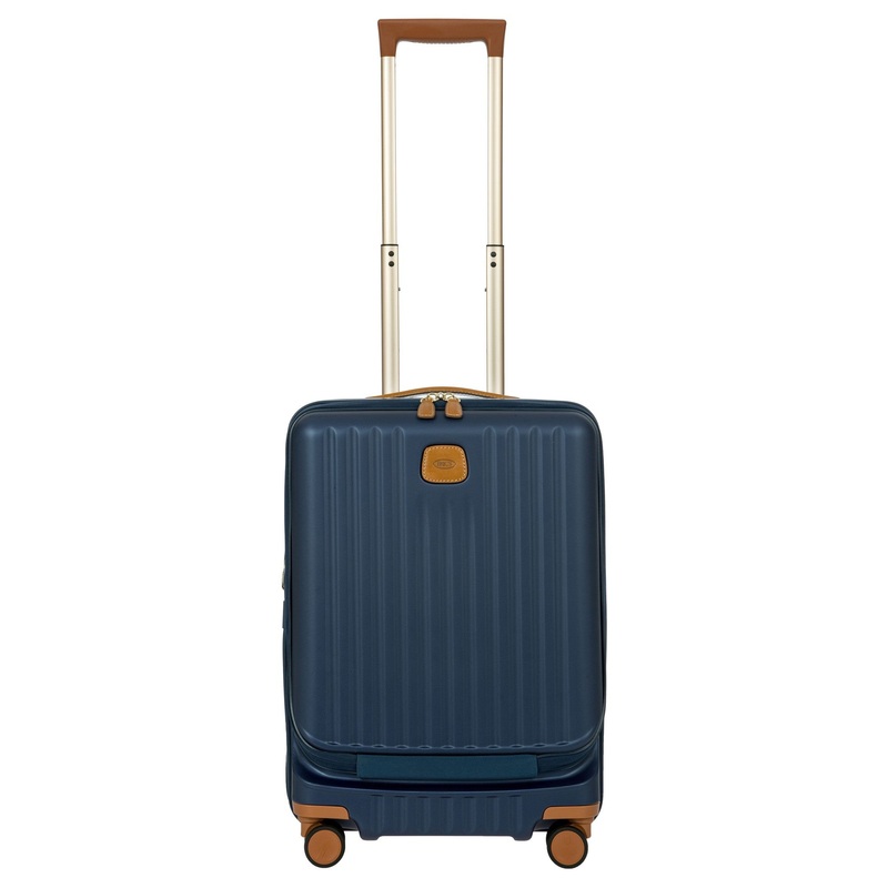 Brics Capri - 4-Rollen-Kabinentrolley mit Vortasche 55 cm (blue)