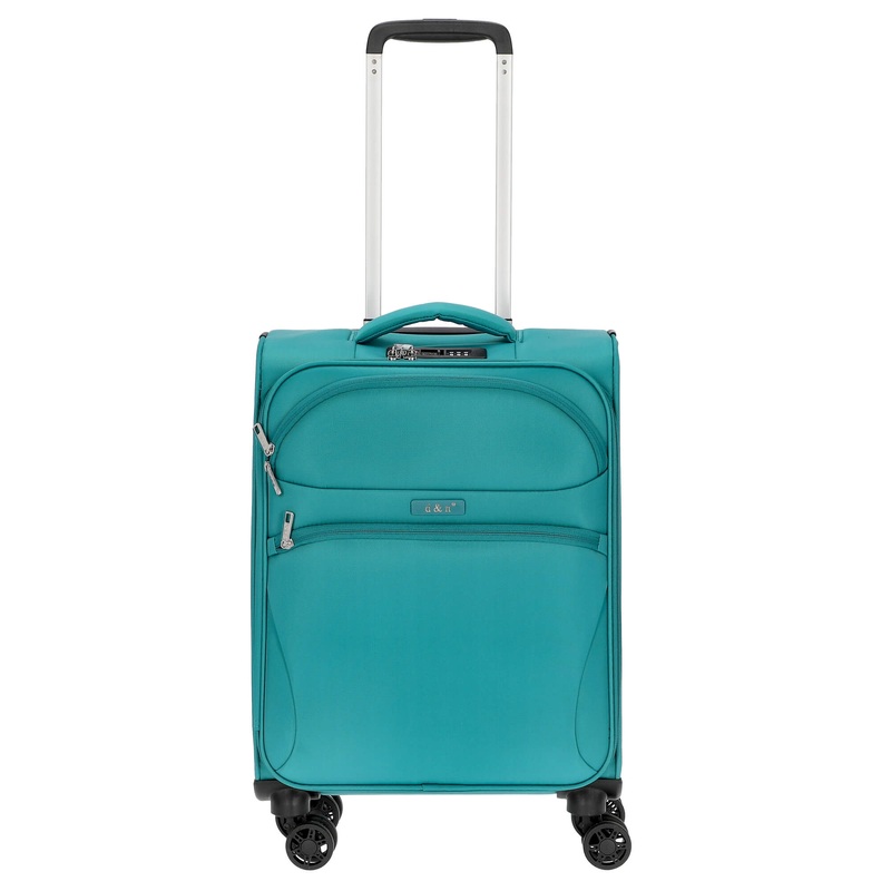 D&N Travel Line 9104 - 4-Rollen-Kabinentrolley S 55 cm (grn)