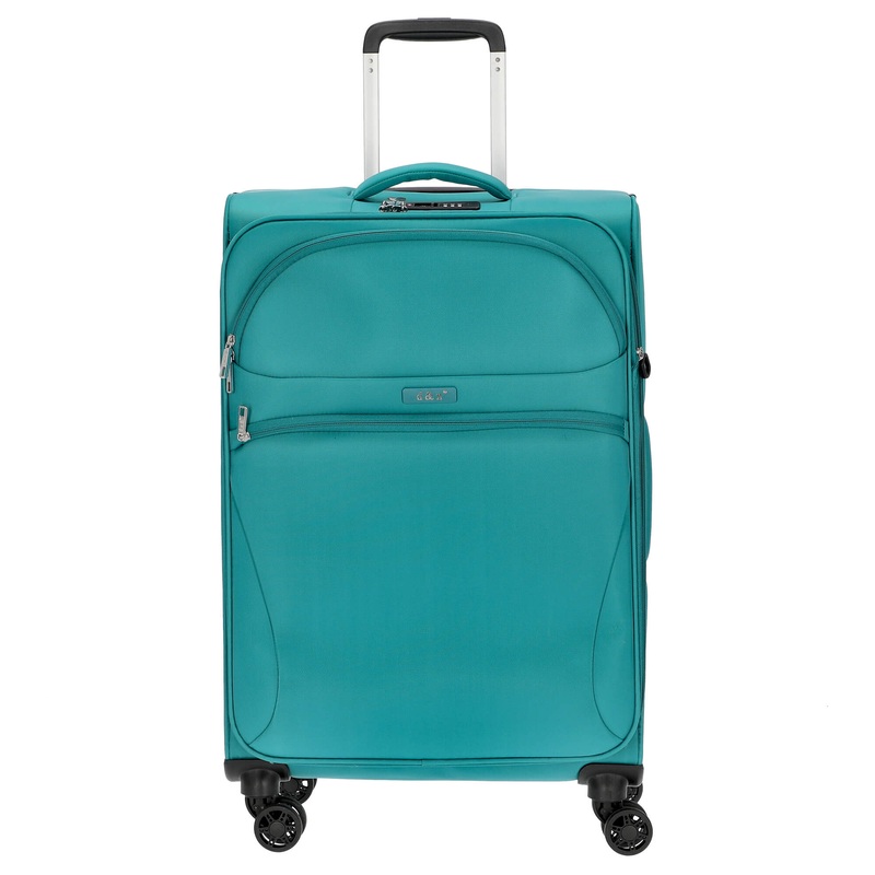 D&N Travel Line 9104 - 4-Rollen-Trolley M 67 cm erw. (grn)