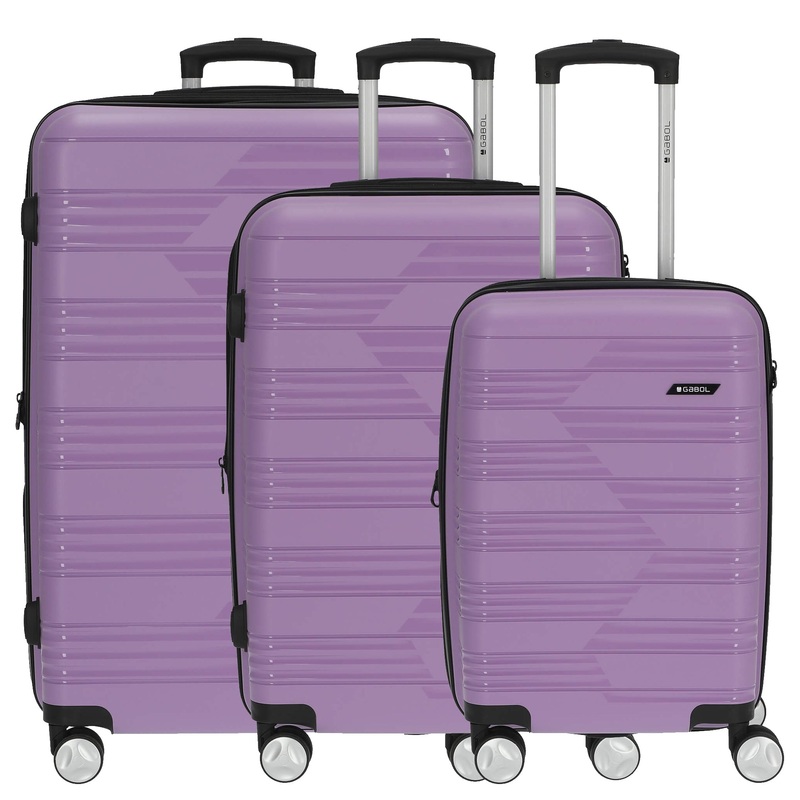 Gabol Uyiko - 4-Rollen-Trolley Set 3tlg. S/M/L erw. (lila)
