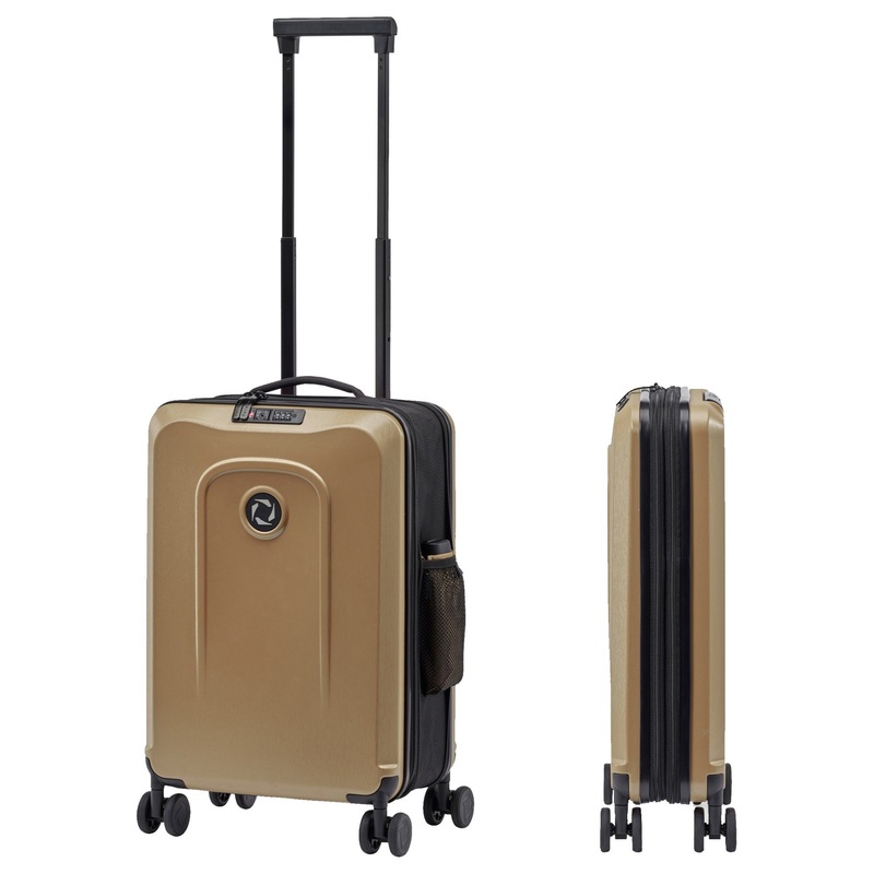 senz Foldaway - 4-Rollen-Kabinentrolley S 55 cm (faltbar) (champagne brown)