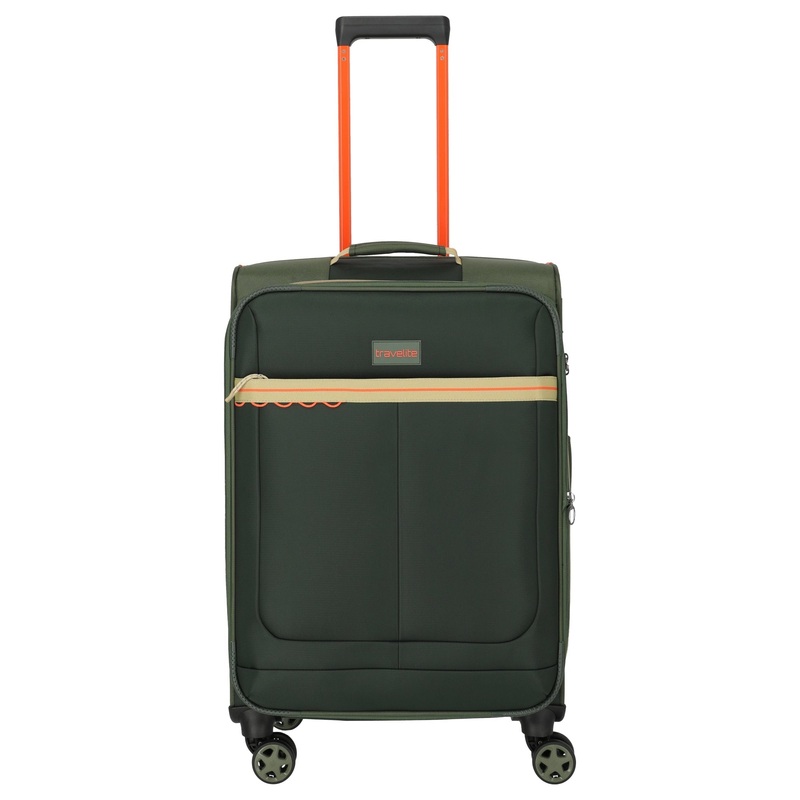 Travelite Color Craze - 4-Rollen-Trolley M 66 cm erw. (oliv)