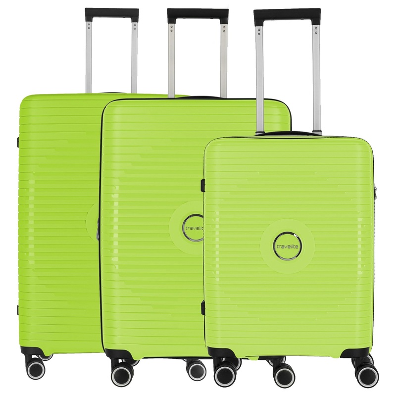 Travelite Orbita - 4-Rollen-Trolley Set 3tlg. (limone)