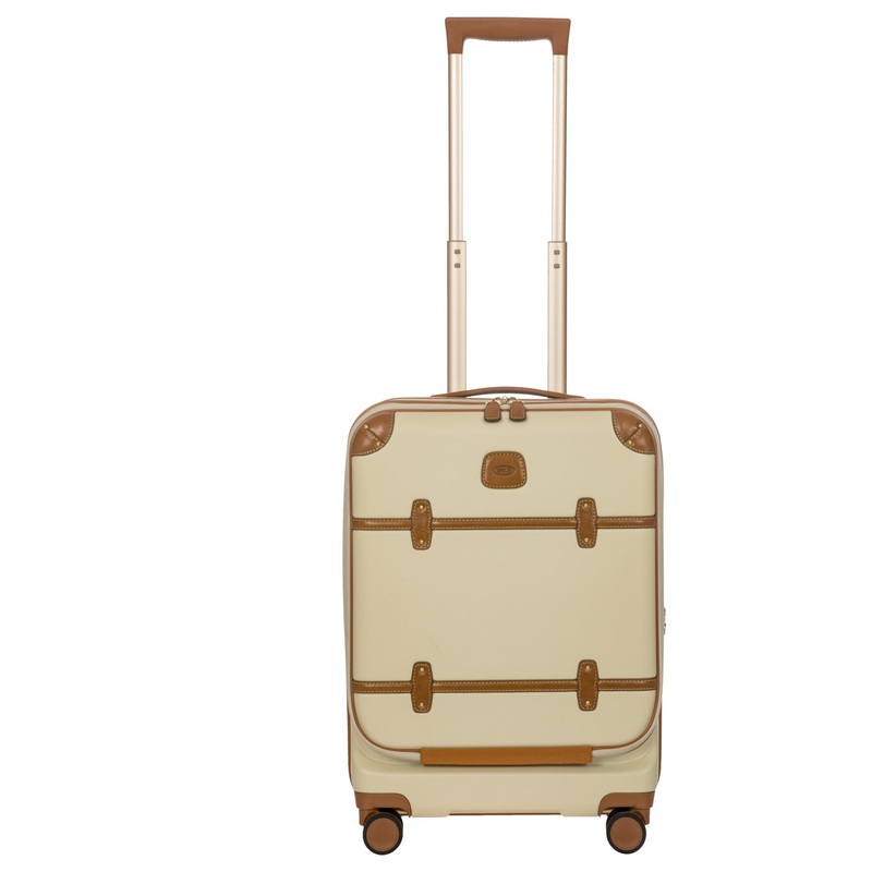 Brics Bellagio - 4-Rollen-Kabinentrolley mit Vortasche 55 cm erw. recycelt (cream)