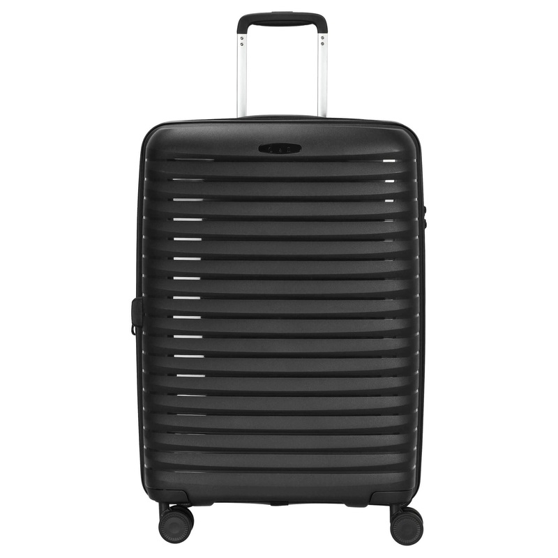 D&N Travel Line 4500+ - 4-Rollen-Trolley M 65 cm erw. (black)