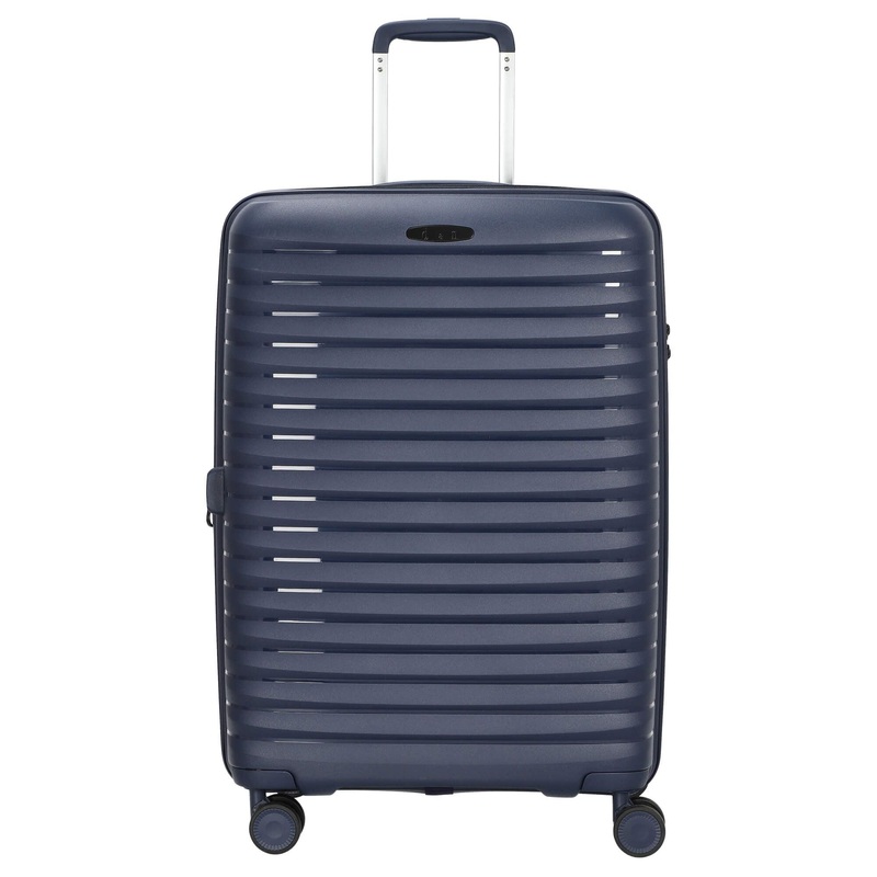 D&N Travel Line 4500+ - 4-Rollen-Trolley M 65 cm erw. (dunkelblau)