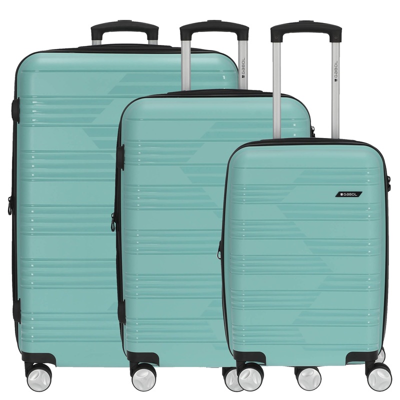 Gabol Uyiko - 4-Rollen-Trolley Set 3tlg. S/M/L erw. (verde menta)