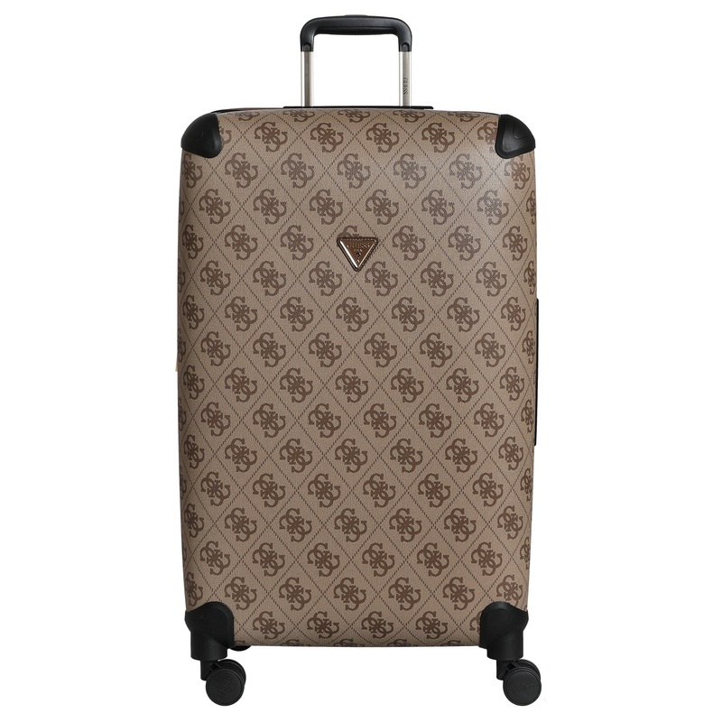 Guess Berta 28 IN - 4-Rollen-Trolley 77 cm erw. (latte logo/brown)