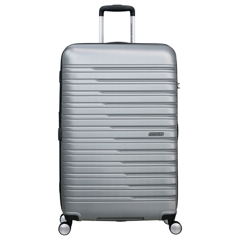 American Tourister Flashline - 4-Rollen-Trolley 78 cm erw. (silber)