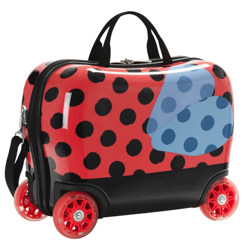 Heys Lady Bug Ride-On - 4-Rollen-Kindertrolley 40.5 cm (lady bug)