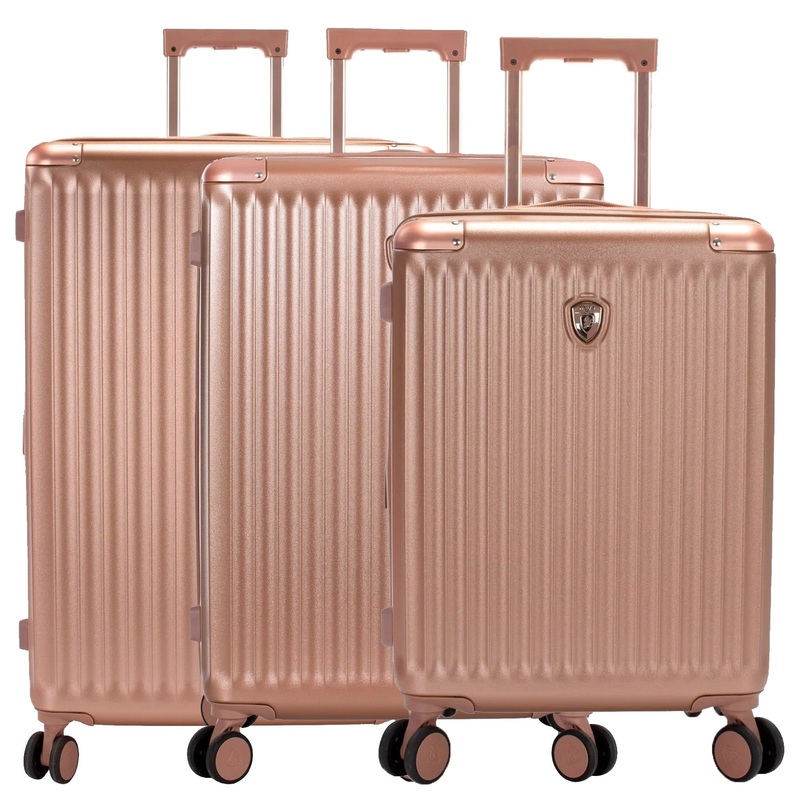 Heys Luxe - 4-Rollen-Trolley Set 3tlg. L/M/S erw. (rose gold)