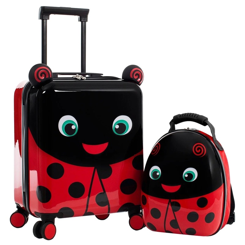 Heys Super Tots - 4-Rollen-Kindertrolley Rucksack 2tlg. 46 cm (Lady Bug)
