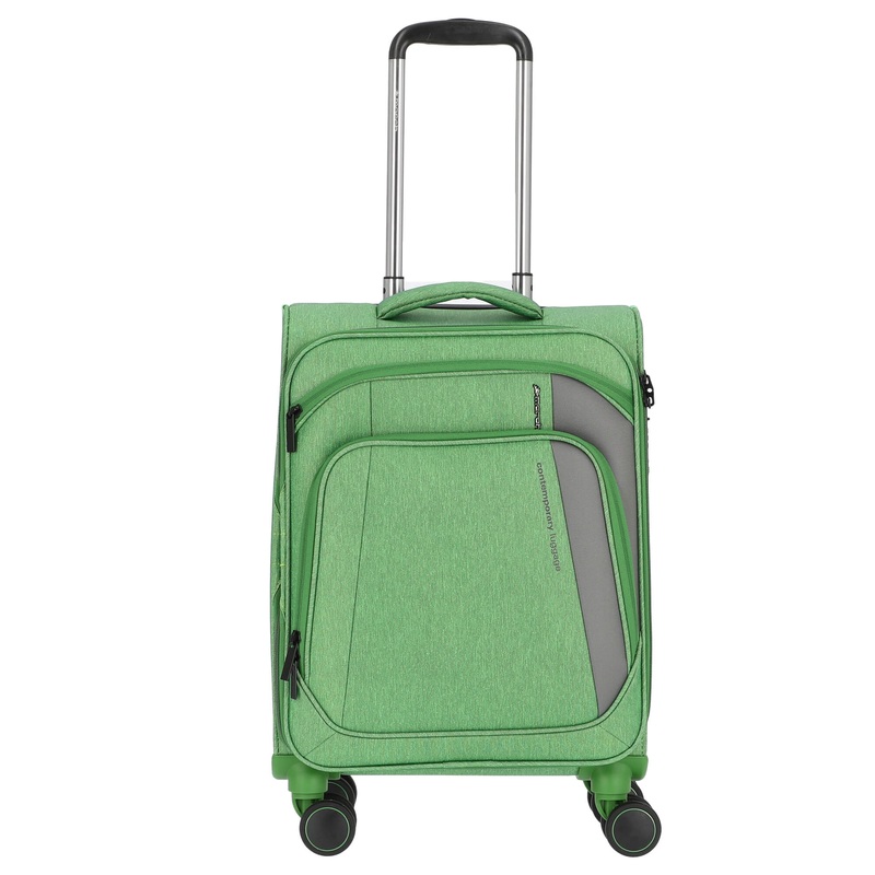 March 15 Seychelles - 4-Rollen Kabinentrolley S 52 cm erw. USB (moss green)