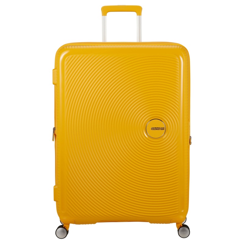 American Tourister Soundbox - 4-Rollen-Trolley 80 cm erw. (gelb)