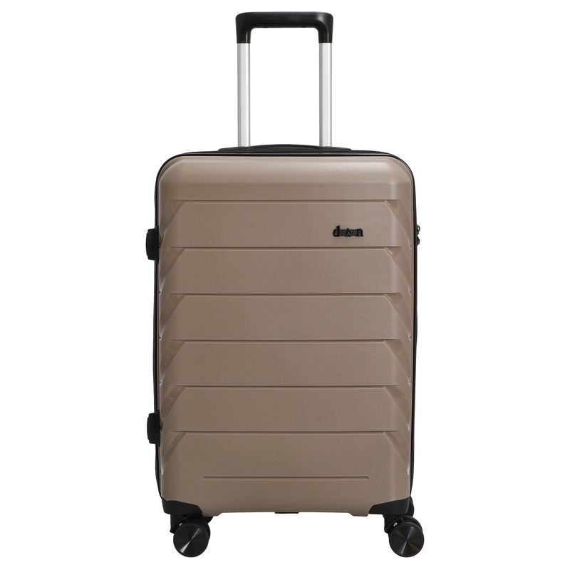 D&N Travel Line 4100 - 4-Rollen-Trolley M 64 cm (taupe)