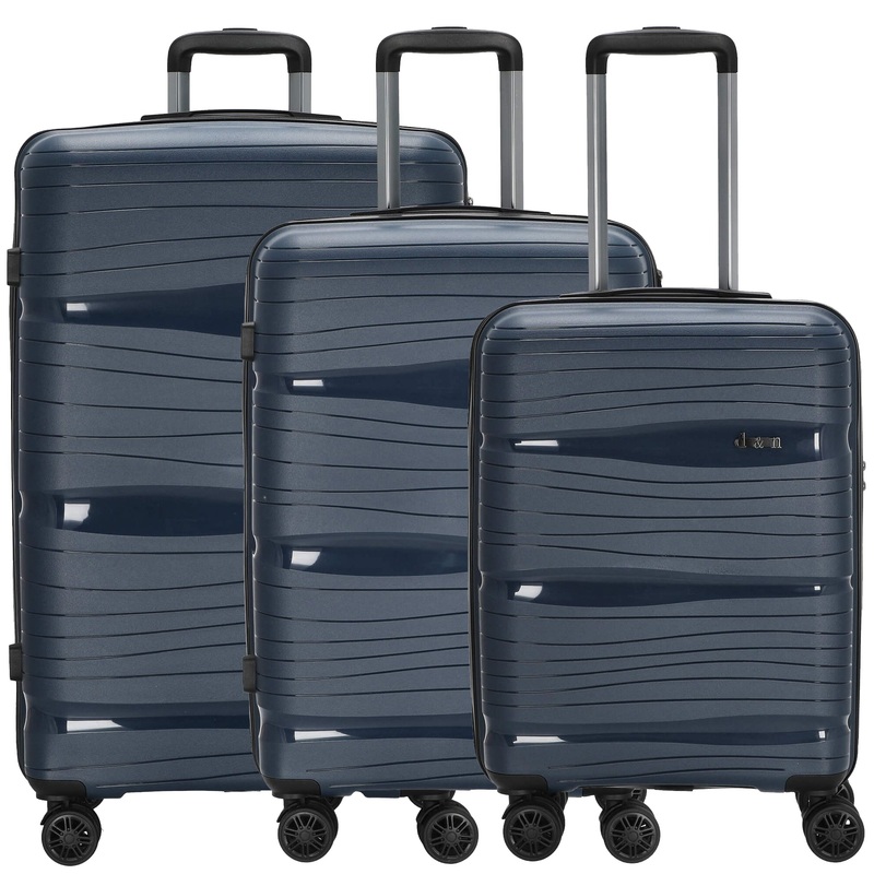 D&N Travel Line 4300 - Trolley-Set 3tlg. (dunkelblau)