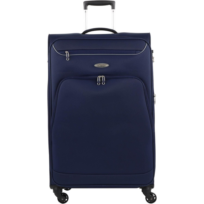 D&N Travel Line 6404 - 4-Rollen-Trolley L 78 cm (blau)